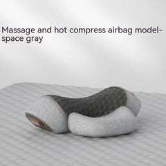 Heat therapy pillow designed for cervical spine care.