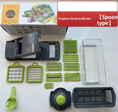 Vegetable chopper with sharp blades for efficient cutting.